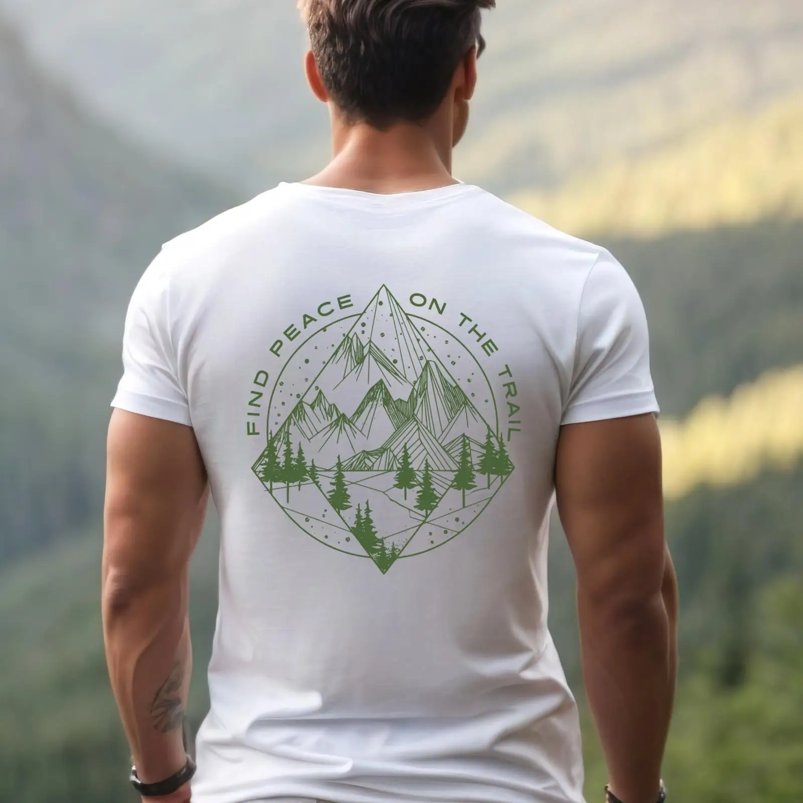 Outdoor Adventure Online - 길을 따라 평화를 찾으세요 하이킹 티셔츠