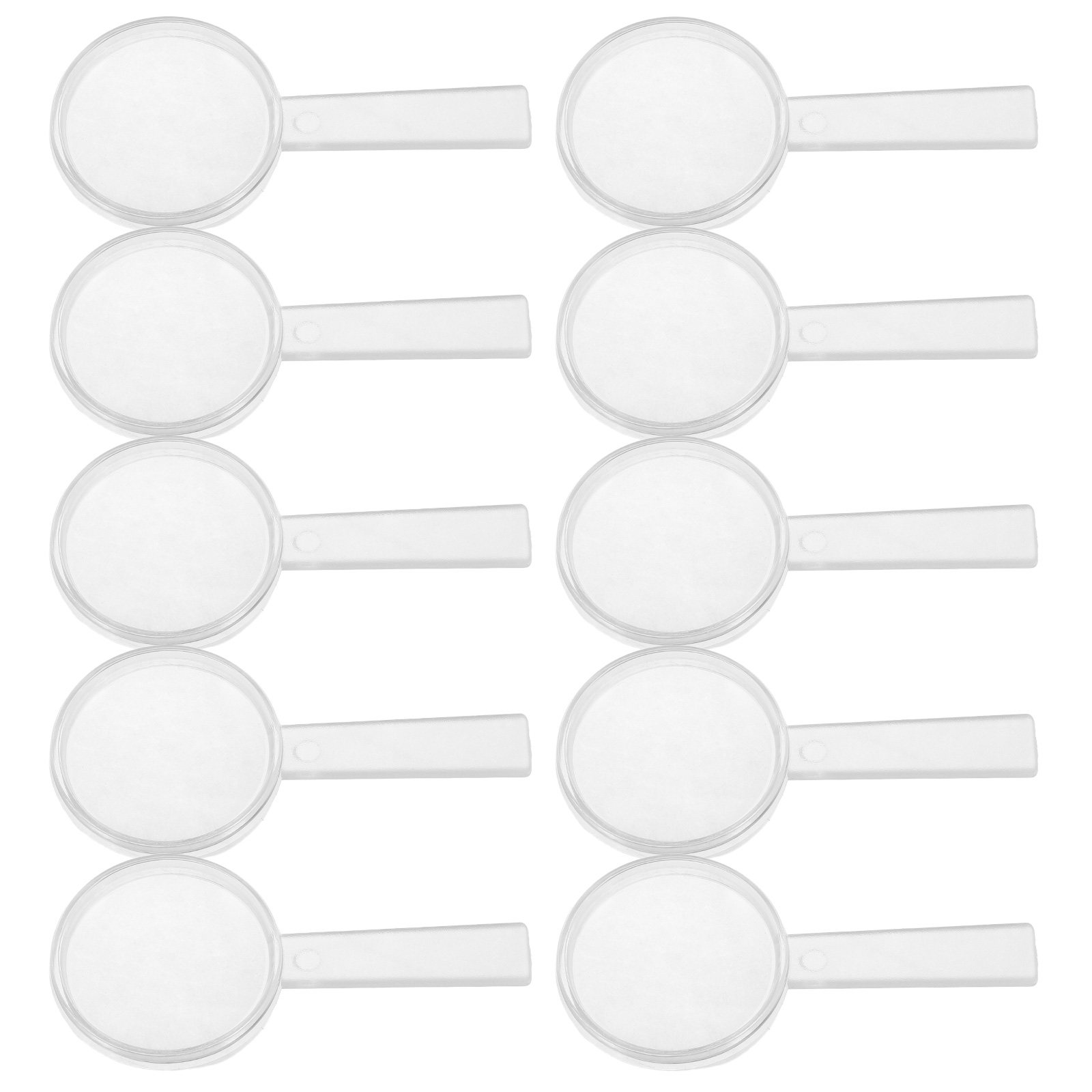 Outdoor Adventure Learning - 10Pcs 어린이를위한 25Mm 투명 휴대용 돋보기