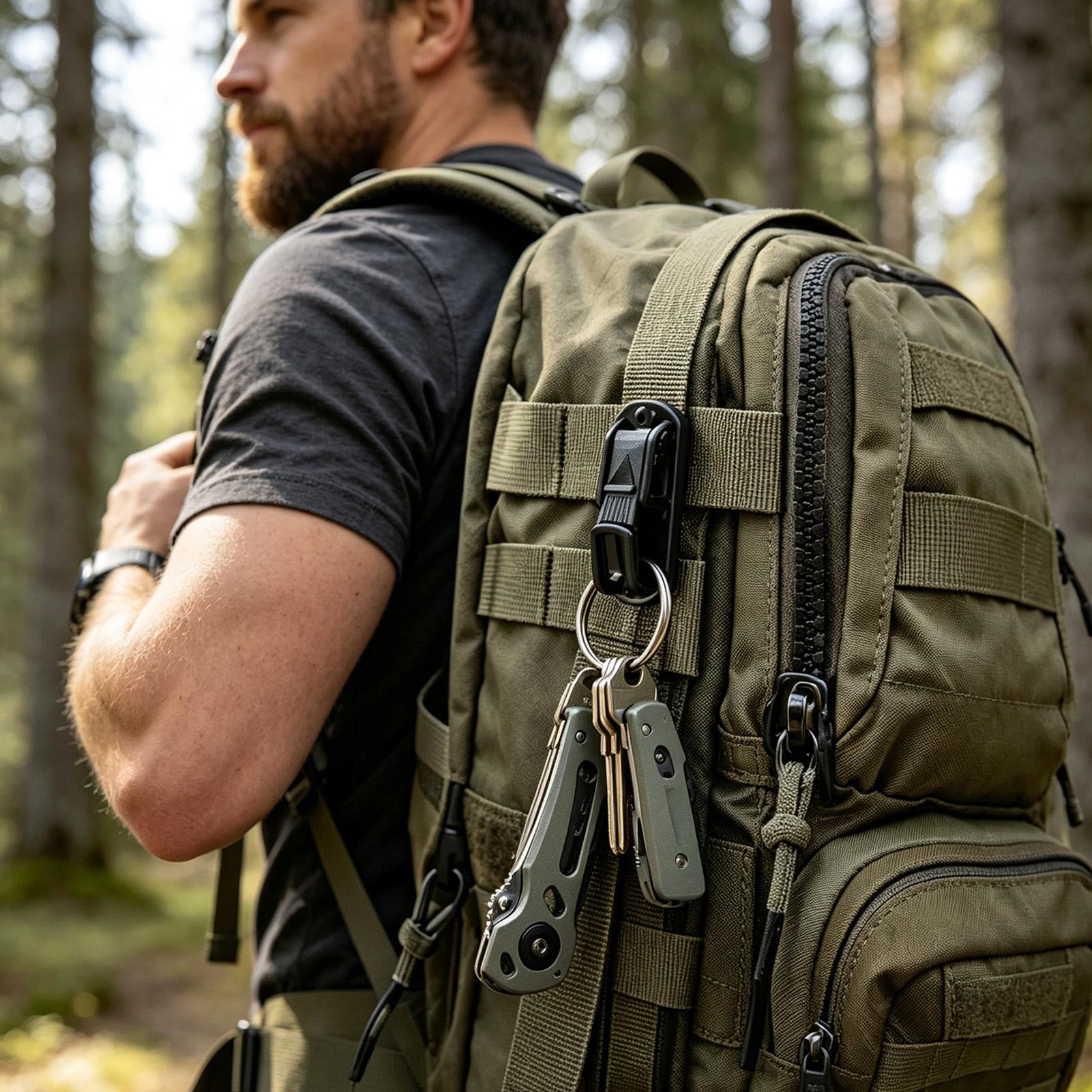 키체인 벨트 클립 다기능 백팩 고강도 홀더 훅 블랙 카 - Outdoor Adventure Backpack 리뷰 및 가격