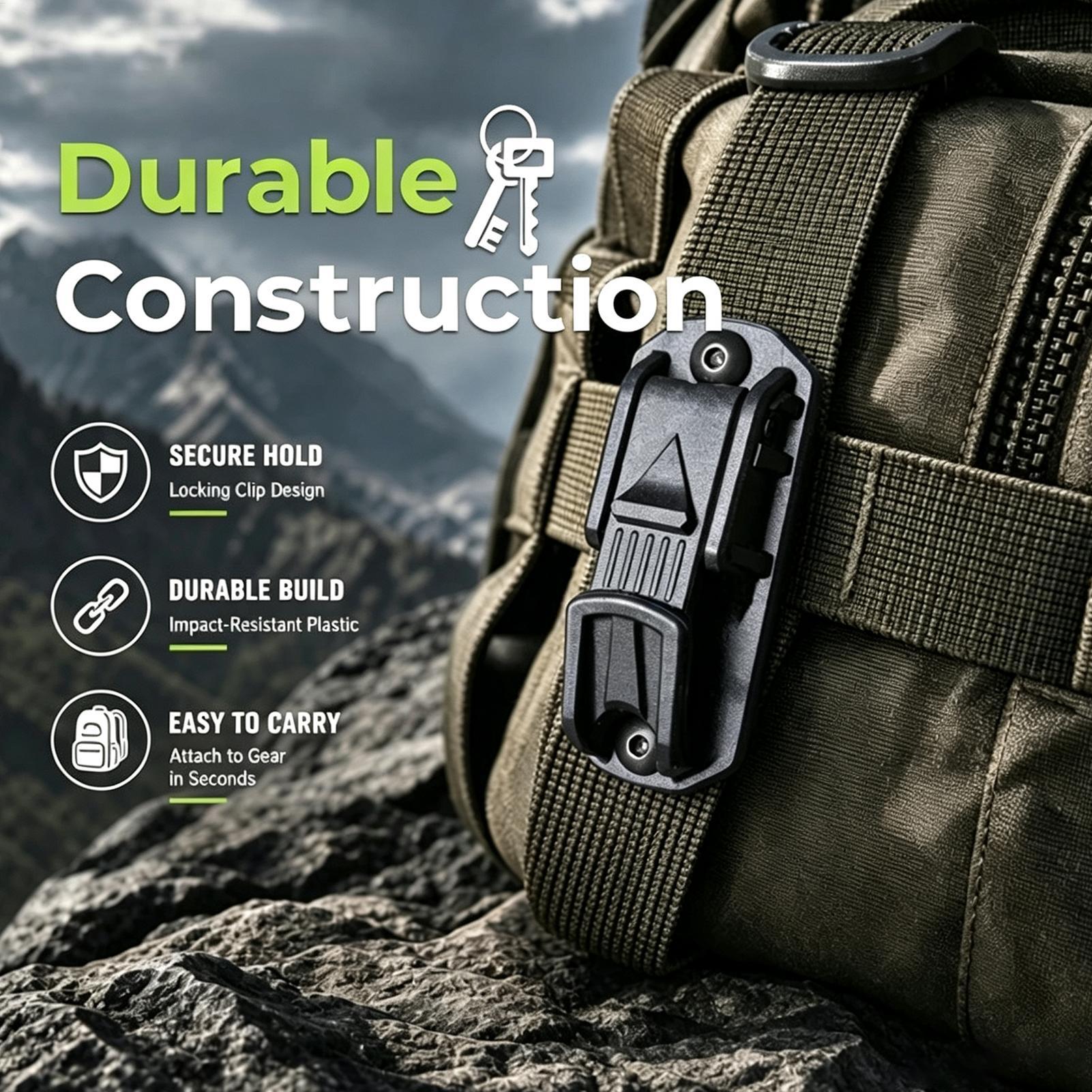 키체인 벨트 클립 다기능 백팩 고강도 홀더 훅 블랙 카 - Outdoor Adventure Backpack 리뷰 및 가격