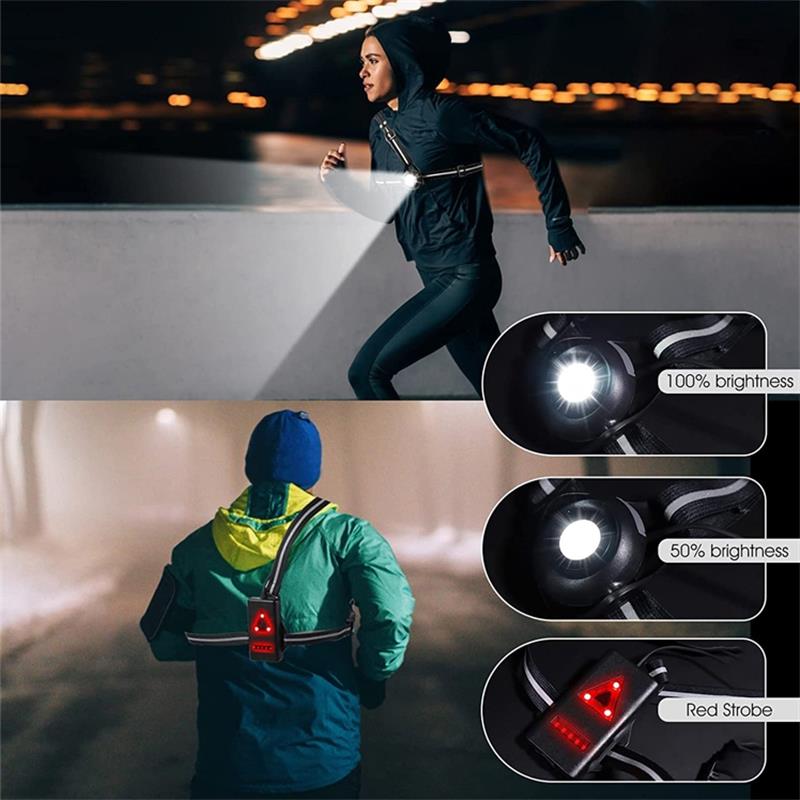 1pc 야외 야간 실행 USB 충전 조명 LED 가슴  - Outdoor Adventure Holidays 리뷰 및 가격