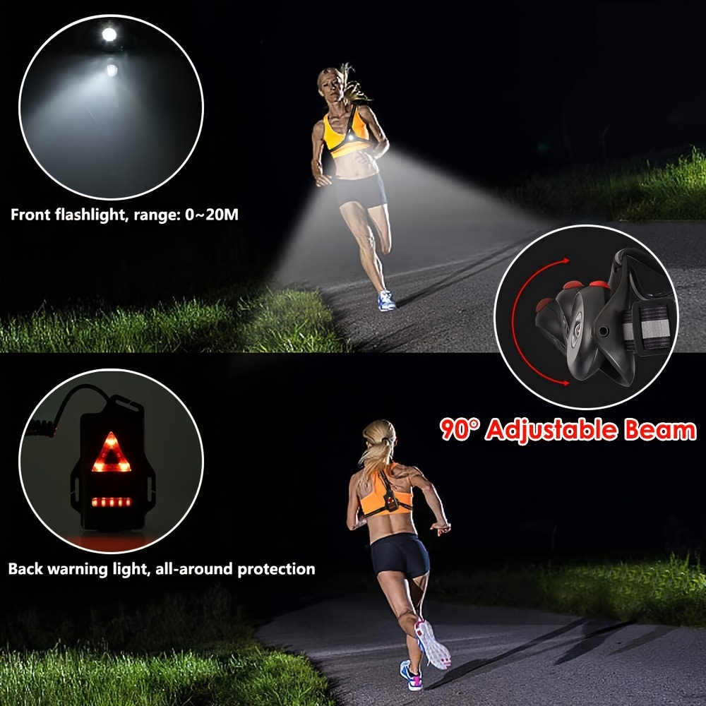 1pc 야외 야간 실행 USB 충전 조명 LED 가슴  - Outdoor Adventure Holidays 리뷰 및 가격
