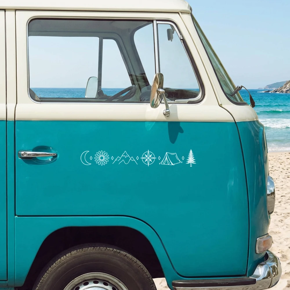 야외 모험 이야기 디자인 자동차 스티커 SUV 캠프 밴 - Outdoor Adventure Vans 리뷰 및 가격