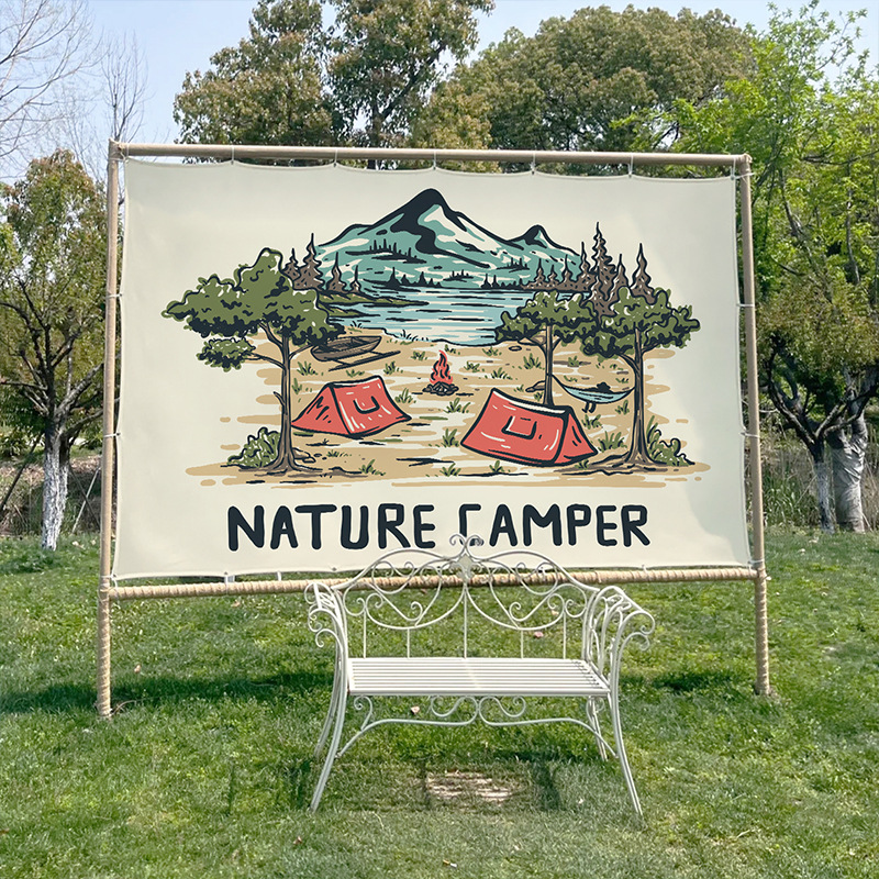 빈티지 어드벤처 야생 생물 캠핑 태피스트리 두꺼운 벽걸 - Outdoor Adventure Background 리뷰 및 가격